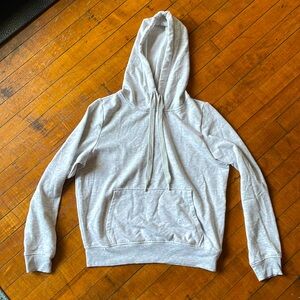 Grey hoodie sweatshirt